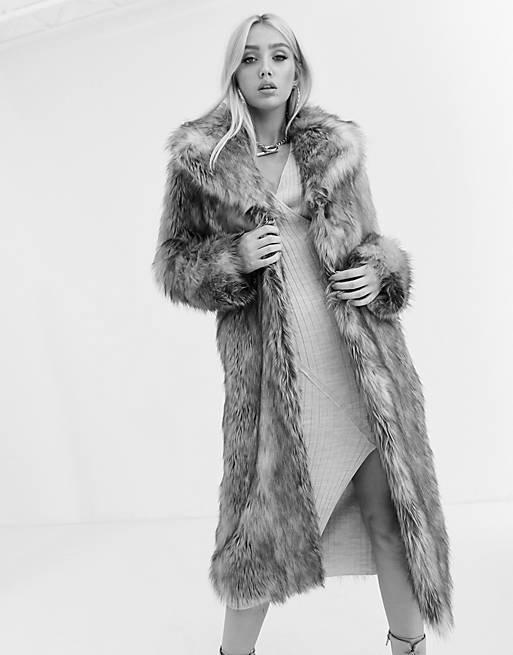 Love it, Share it! ASOS Vintage Style Faux Fur Coat image 0